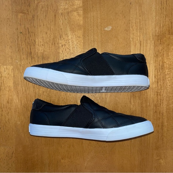 Nine West | Slip On Sneaker Shoe Black Glitter Silver Detail Women’s 7.5 - Picture 6 of 10